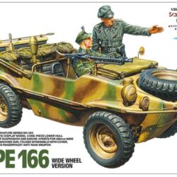 Veicolo Anfibio Schwimmwagen Type 166 (Versione a Ruote Larghe) 1/35
