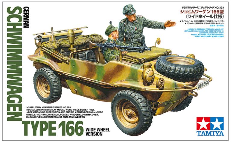Veicolo Anfibio Schwimmwagen Type 166 (Versione a Ruote Larghe) 1/35 – TAM35393