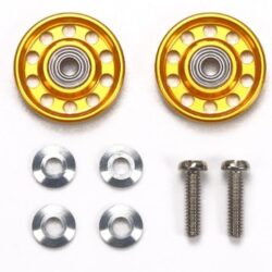 Rotelle Alleggerite 13mm Gold senza anello Mini4wd in alluminio