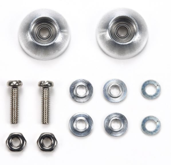 Rotelle a tazza da 11mm (Bowl Type) con cuscinetti in alluminio Mini4wd – TAM95709