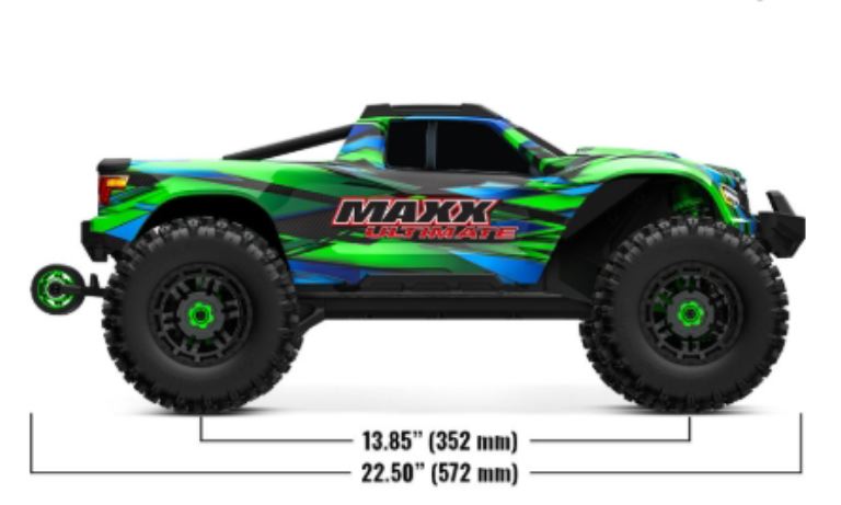 Traxxas MAXX verde Ultimate Edition Vxl-4s Quasi 100km/h