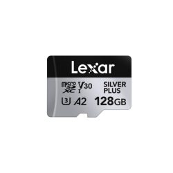 128GB Lexar MicroSDXC Silver Plus A2 V30