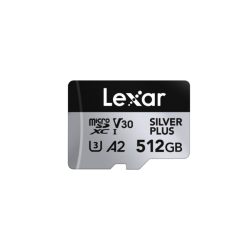 512GB Lexar MicroSDXC Silver Plus A2 V30