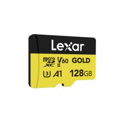 128GB Lexar MicroSDXC Gold V60 U3 A1