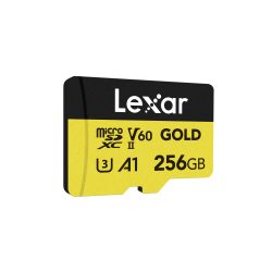 256GB Lexar MicroSDXC Gold V60 U3 A1
