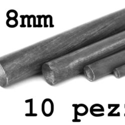 Tondini fili di acciaio armonico 0,8mm 10pz lunghi 1mt