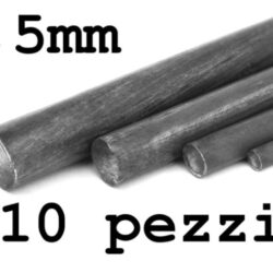 Tondini fili di acciaio armonico 1,5mm 10pz lunghi 1mt