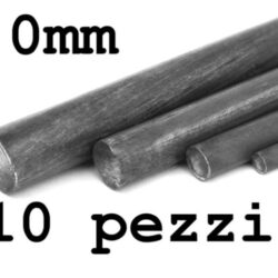 Tondini fili di acciaio armonico 4mm 10pz lunghi 1mt