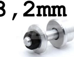Mozzo porta elica albero 3,2mm lungo 27mm diametro filettatura 5mm