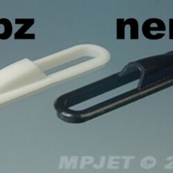 Profilo d'uscita tiranti alettone tipo grande 2pz colore nero