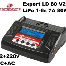 Caricabatterie Exper LD80 v2 7A 80W 12+220v LiPo 1-6s