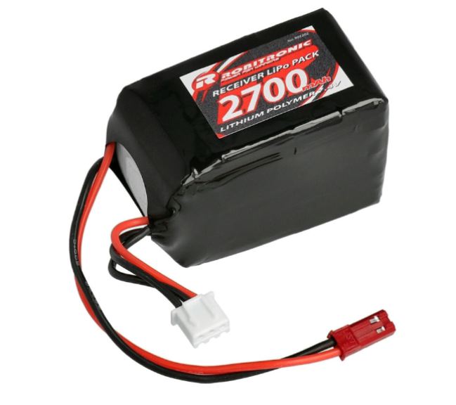 LiPo 2s 7,4v RX 2700mAh BEC 2/3A Hump 56x31x36mm 105gr – RBT-R05202