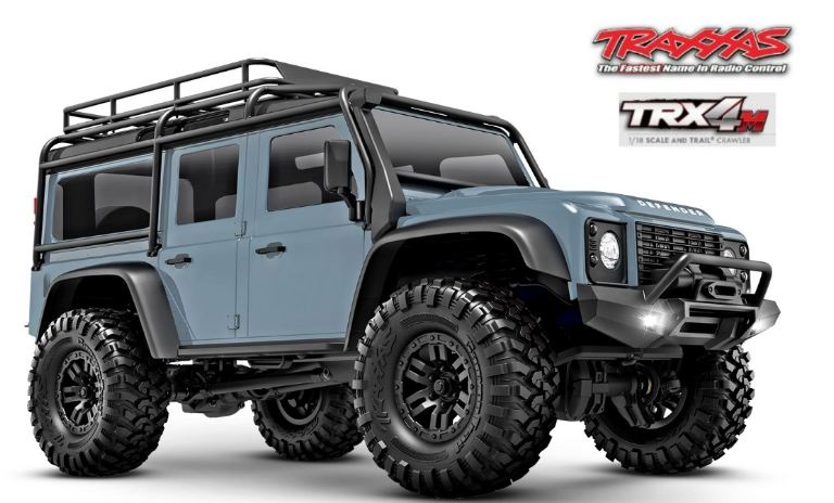 Land Rover Defender azzurro 1/18 TRX4M Traxxas – TXX97054-1XBL