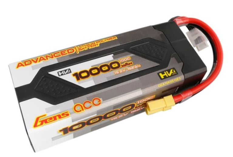 LiPo 15,2v 10.000mAh 100C EC5 4s2p hardcase Gens Ace 152Wh