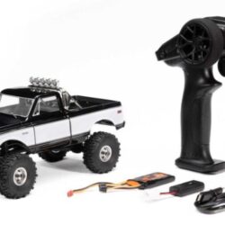 SCX24 Chevrolet C10 nera 1971 1/24 4x4 Brushed Rock Crawler