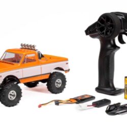 SCX24 Chevrolet C10 arancio 1971 1/24 4x4 Brushed Rock Crawler