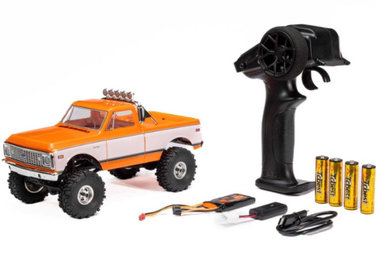 SCX24 Chevrolet C10 arancio 1971 1/24 4×4 Brushed Rock Crawler – HORAXI-3408T2