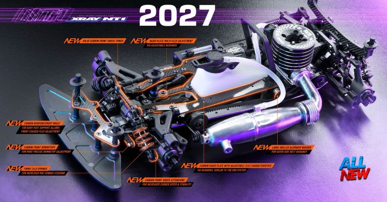 XRAY NT1 2027 1/10 Luxury Nitro touring in Kit – HUD330018