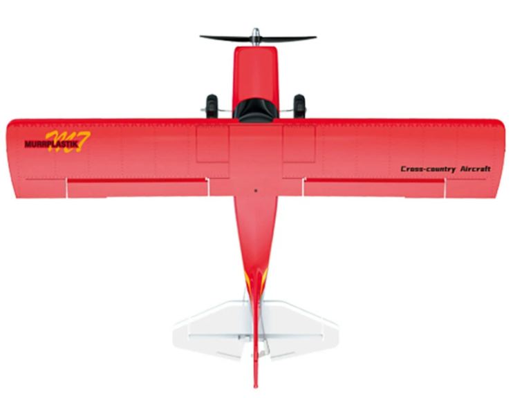 Piper Sport Cub rosso 510mm montato con radio brushless con luci