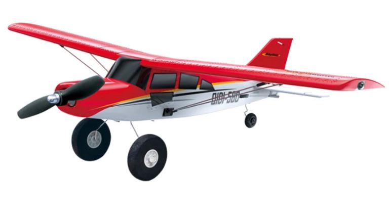 Piper Sport Cub rosso 510mm montato con radio brushless con luci