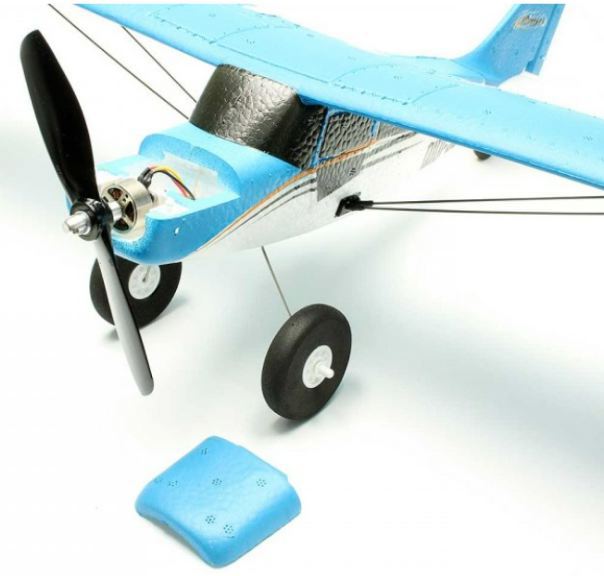Piper Sport Cub rosso 510mm montato con radio brushless con luci