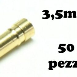Connettori femmine 3,5mm 50pz dorati