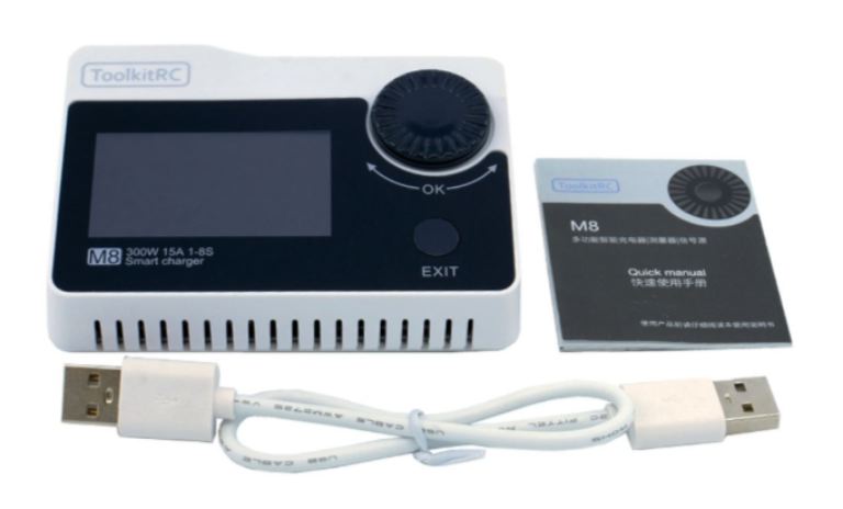 Toolkit M8 Charger Caricabatterie Multiuso White