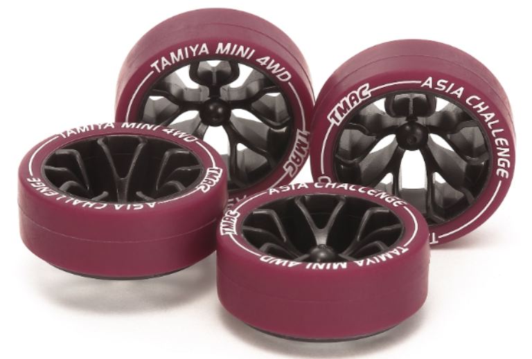 Gomme Maroon diametro stretto low profile cerchi Carbon Y-Spoke Mini4wd – TAM95708