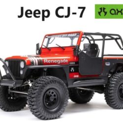 Jeep CJ-7 Renegade rossa Axial SCX10 III 4WD 1/10 montata CJ7