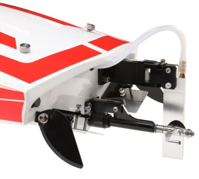 Scafo Impulse 32 BL bianco e rosso con radio 90km/h