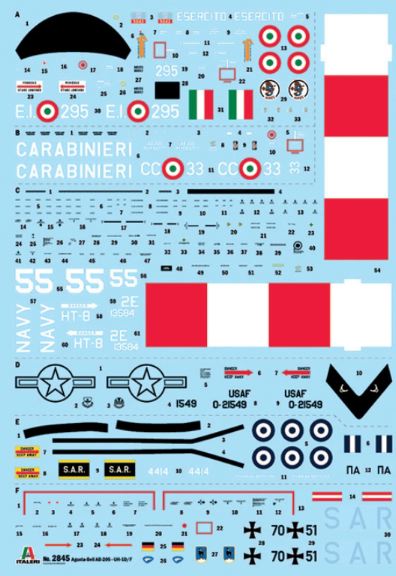 AB205 UH1D SAR 1/48 Esercito Italiano e Carabinieri Augusta Bell
