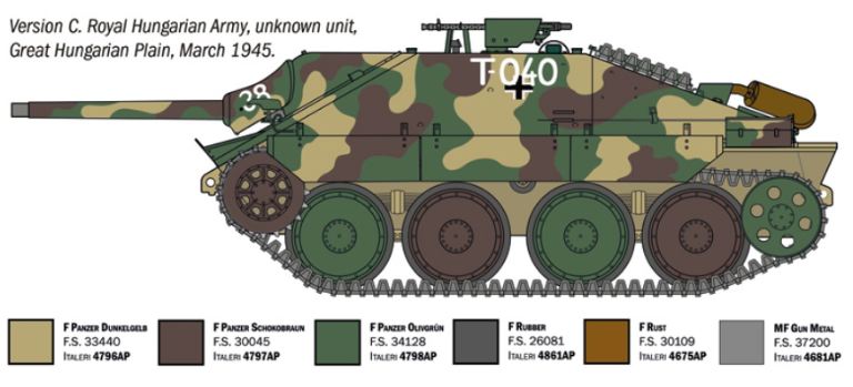 Carro Tedesco Jagdpanzer 38(T) Hetzer 1/35 WWII