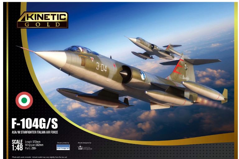 Kinetic F104G/S ASA/M Starfighter Italian Air Force 1/48 F-104G/S