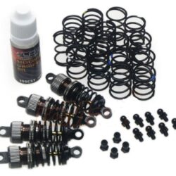 Ammortizzatori 50mm grigi 4pz 1/10 per Tamiya M-Chassis