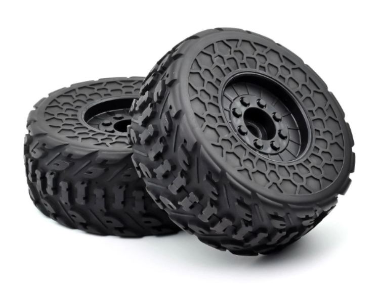 Gomme dBoots FIRETEAM 1/7 incollate su cerchi neri 2pz