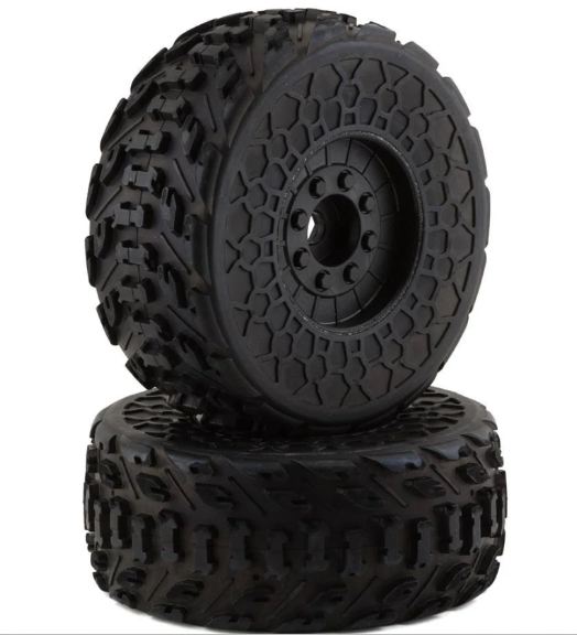 Gomme dBoots FIRETEAM 1/7 incollate su cerchi neri 2pz