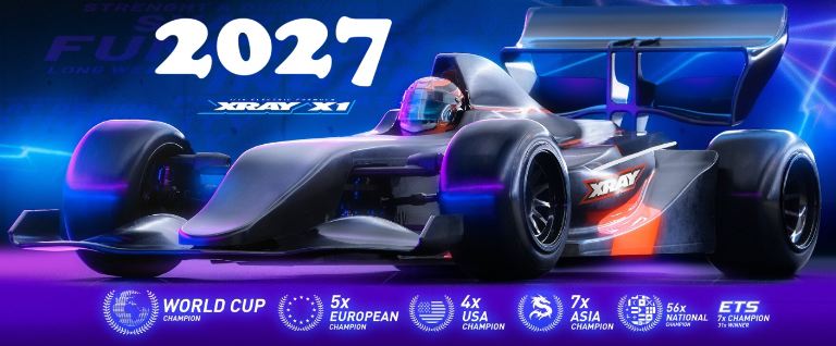 Xray X1 2027 Formula 1 1/10 da competizione in kit telaio in carbonio – HUD370711