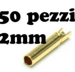 Connettori maschi 2mm 50pz