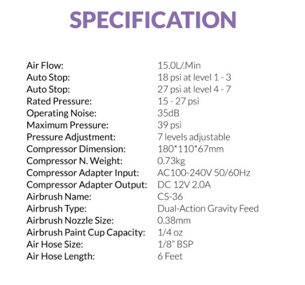 Compressore con aerografo GTS-06 Serenair Mini GAAHLERI