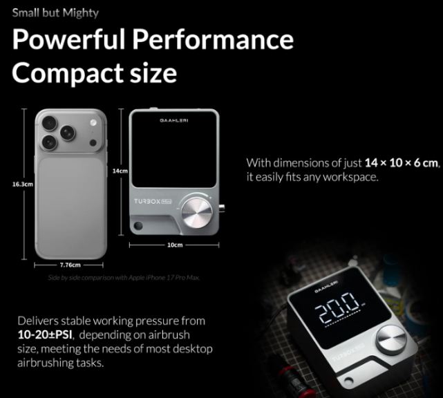 Compressore TurboX Mini GAAHLERI per Aerografi