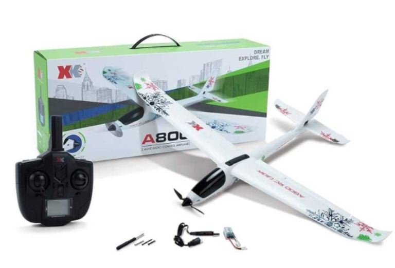 Motoaliante XK A800 4 canali completo di tutto radio Mode2 – RADWLA800