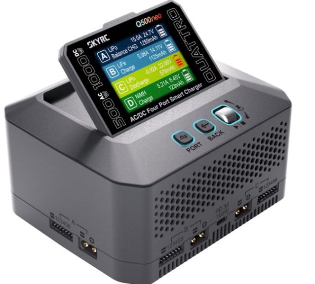 SkyRC Q500 Meo LiPo 15A 500W caricabatterie a 4 uscite 220v
