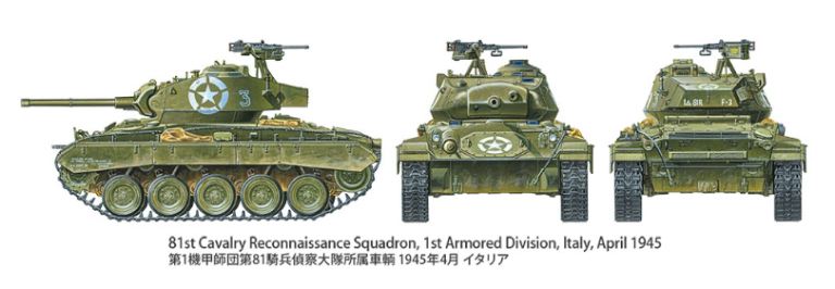 Us Carro M24 Chaffee Euro Theater 1/35