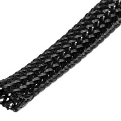 Guaina coprifili elastica 6mm lunga 1mt tubo in tessuto