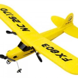 Piper J3 Cub giallo 350mm completo di tutto