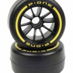Gomme anteriori F1 P-One 1/10 Formula 1 in gomma