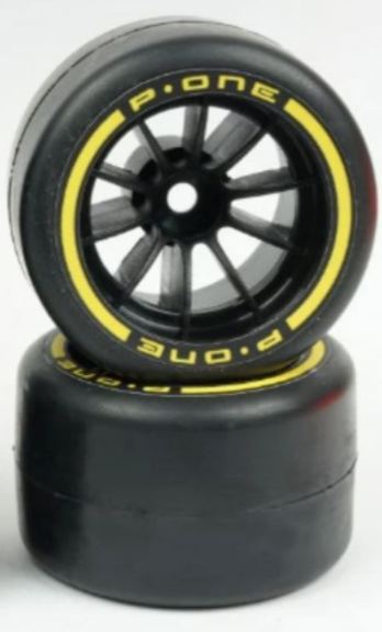 Gomme posteriori F1 P-One 1/10 Formula 1 in gomma