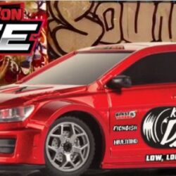 Myte D Drift 1/43 rossa micro auto con radio completa Blackzon