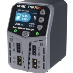 Caricabatterie T120 Pico AC 2 uscite LiPo 2-4s 6A funzione alimentatore